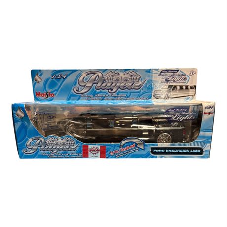 Maisto Playerz 1:24 Die Cast Metal Ford Excursion Limo, In Original Box