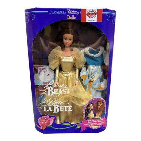 1992 Mattel Disney Beauty And The Beast Belle Doll, In Original Box