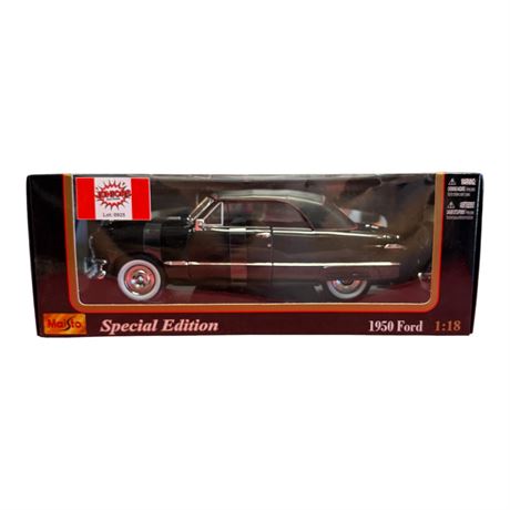 Maisto 1:18 Die Cast Metal 1950 Ford, In Original Box