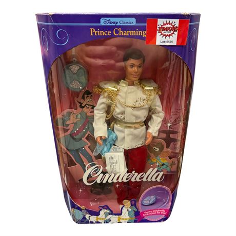 1991 Mattel Disney Cinderella Prince Charming Doll, In Original Box