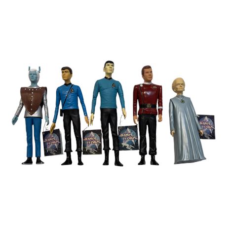 5 Vintage 1991 Star Trek Hamilton Gifts Action Figures
