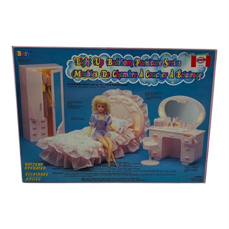 Vintage M&C Betty Light Up Bedroom Furniture Series, In Original Box