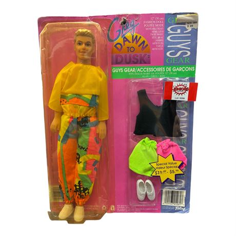 Vintage Totsy Greg Dawn To Dusk Fashion Doll, In Original Blister Pack