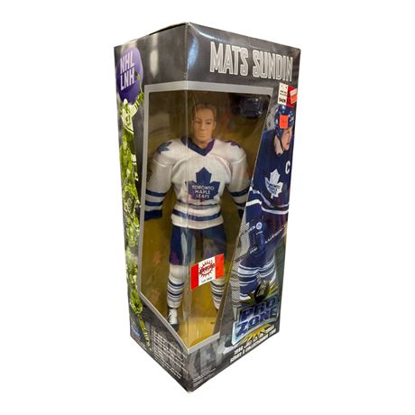 1998 Playmates Nhl Pro Zone Mats Sundin Hockey Figure, In Original Box