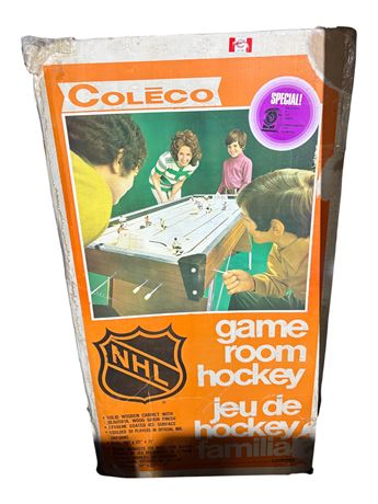 Vintage Coleco Nhl Game Room Hockey, In Original Box
