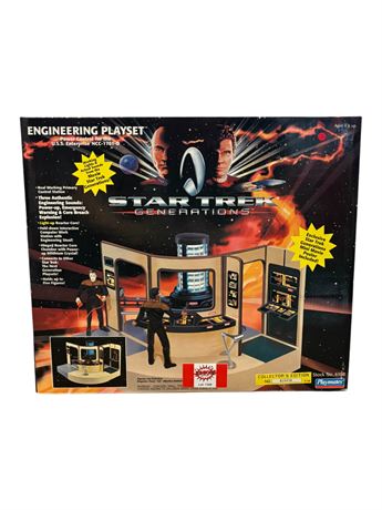 1994 Playmates Star Trek Generations Engineering Playset, In Original Box
