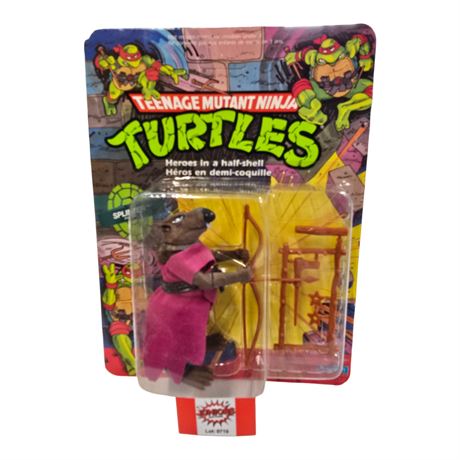 1989 Playmates Teenage Mutant Ninja Turtles Heros In A Half Shell "Splinter"