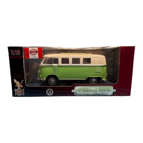 Road Signature 1:18 Die Cast Metal 1962 Volkswagen Micro Bus, In Original Box