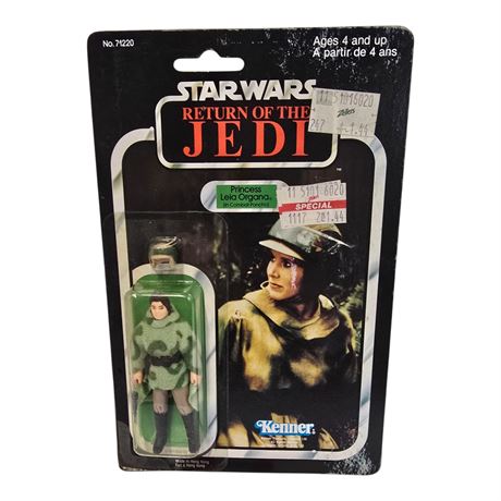 1983 Kenner Star Wars Return Of The Jedi "Princess Leia Organa" In Combat Poncho