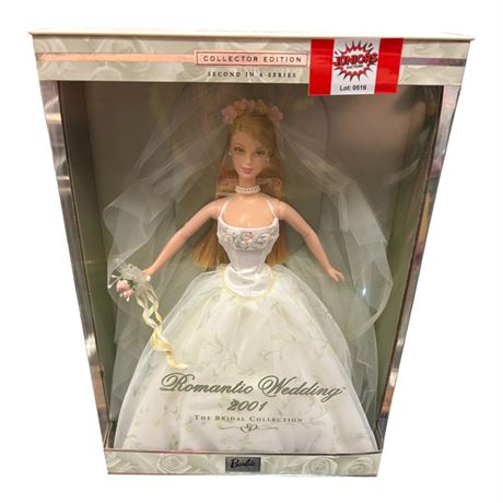 2000 Mattel Romantic Wedding "2001" Barbie, In Original Box