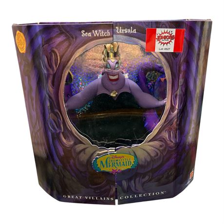 1997 Mattel Disney The Little Mermaid Sea Witch Ursela Doll, In Original Box