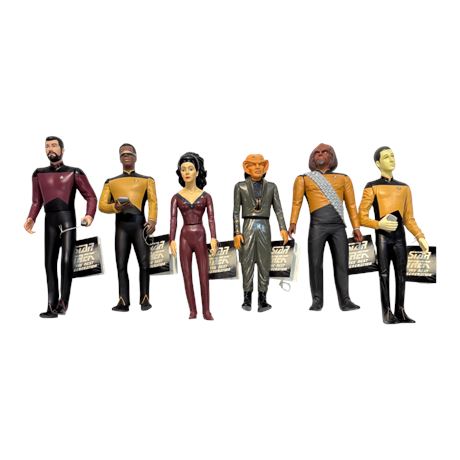 6 Enesco 1993 Star Trek The Next Generation Dolls