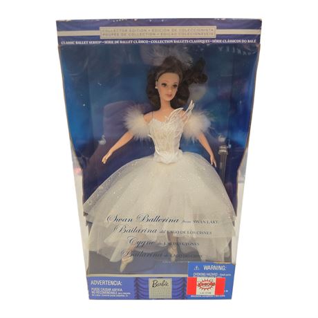 2001 Mattel Barbie As Swan Ballerina From Swan Lake, In Original Box