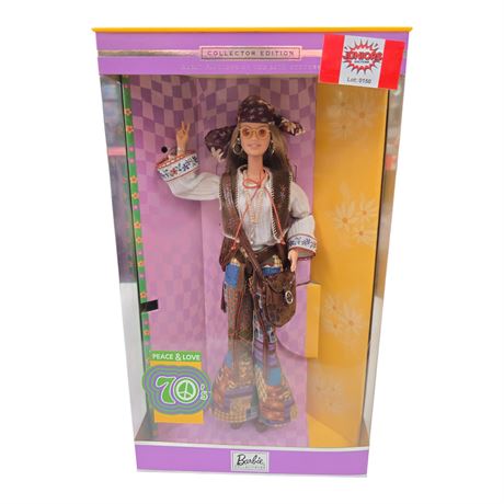 2000 Mattel Peace & Love 70S Barbie, In Original Box
