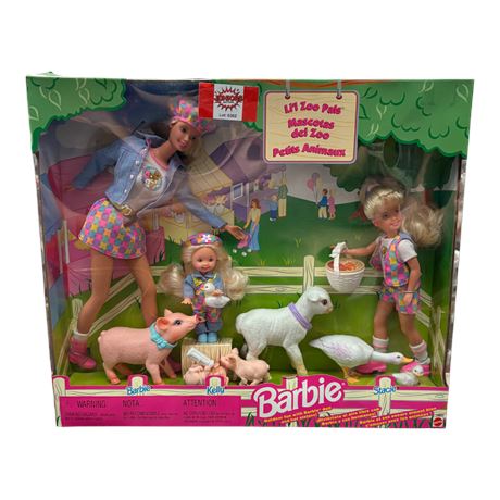 1998 Mattel Lil' Zoo Pals Barbie, In Original Box