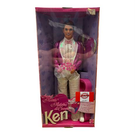 1992 Mattel Secret Hearts Ken Barbie, In Original Box
