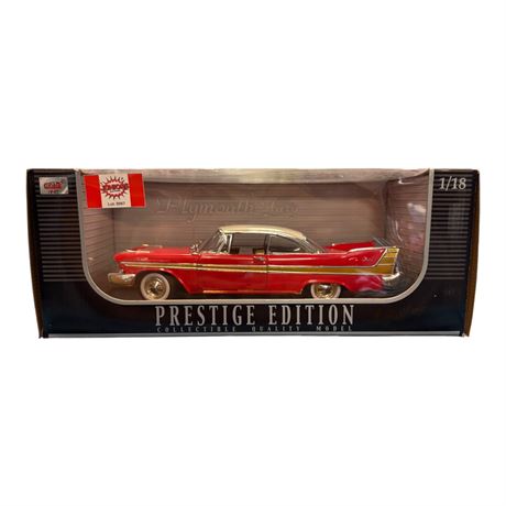 Anson 1:18 Die Cast Metal Prestige Edition Plymouth Fury, In Original Box