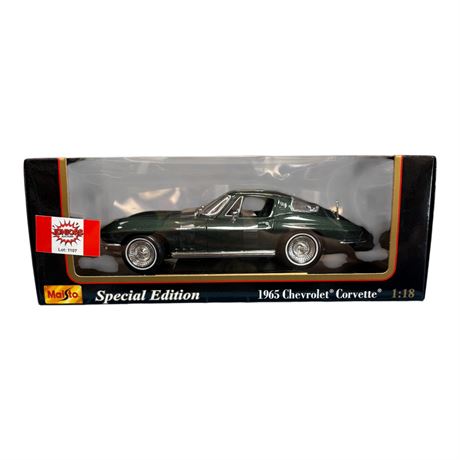 Maisto 1:18 Die Cast Metal 1965 Chevrolet Corvette, In Original Box