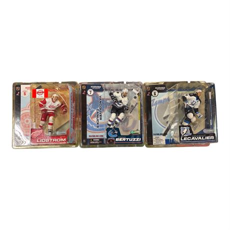 3 McFarlane Hockey Figures, In Original Blister Packs
