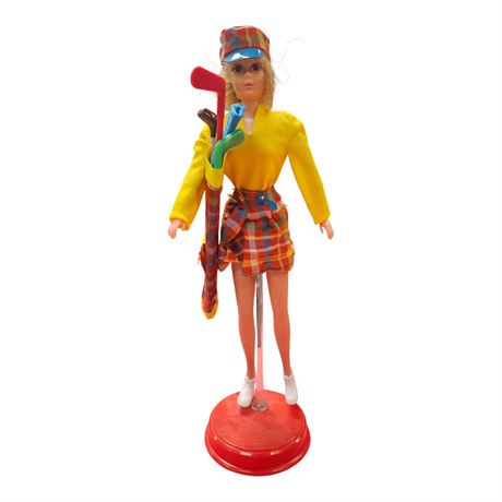 1968 Barbie In 1971 "Golfing Greats" Outfit, Extra Outfits & Accessories