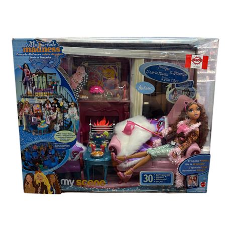 2004 Mattel My Scene Masquerade Madness Party Pad Madison Doll Set