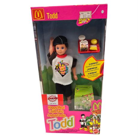 1994 Mattel McDonalds Happy Meal Todd Barbie, In Original Box