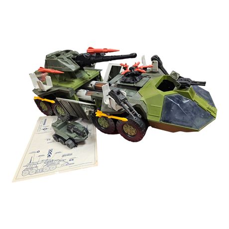 1988 G.I. Joe Rolling Thunder With Instructions