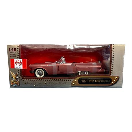 Road Signature 1:18 Die Cast Metal 1957 Thunderbird, In Original Box