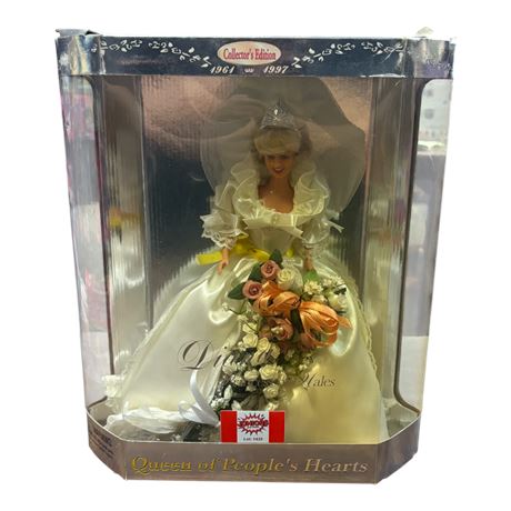 1997 Diana Princess Of Wales Queen Of Peoples Hearts Doll, In Original Box