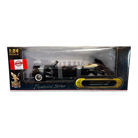 Road Signature 1:24 Die Cast Metal 1938 Cadillac V-16 Presidential Limo