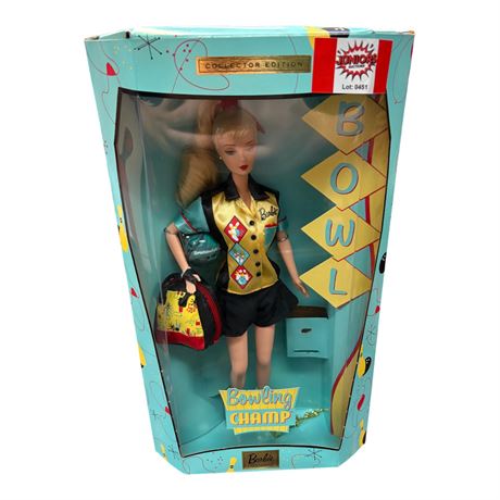 1999 Mattel Bowling Champ Barbie, In Original Box