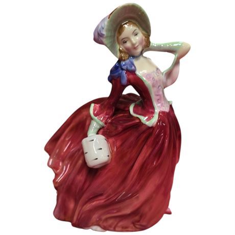 Vintage Royal Doulton Porcelain Figurine "Autumn Breezes"