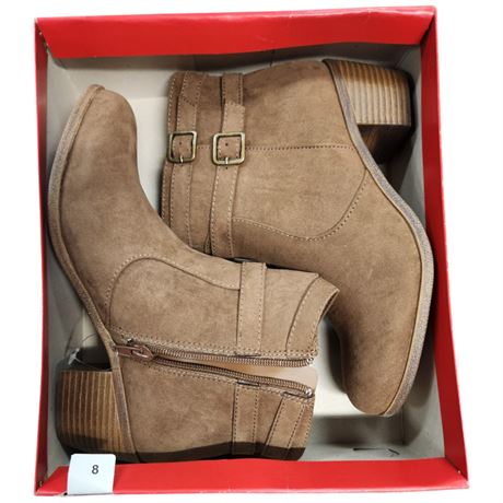 Pair Of American Eagle Rooda Cognac Ladies Boots, Size 8