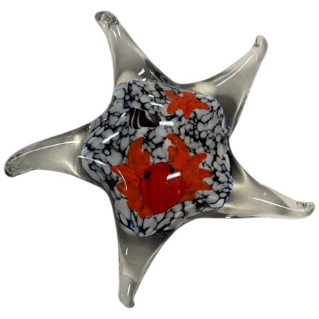 Art Glass Starfish Paperweight