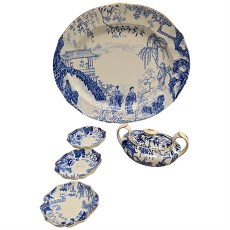 6 Pieces Of "Mikado" Royal Crown Derby