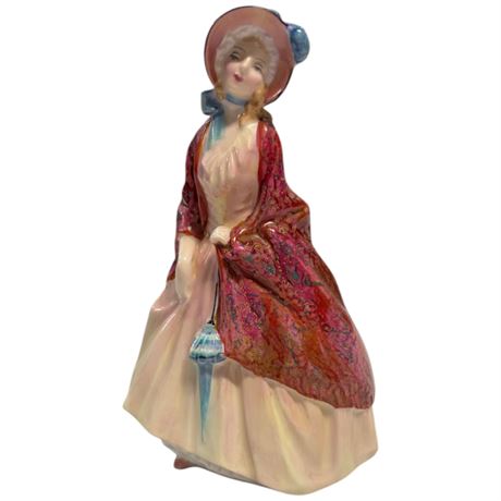 Vintage Porcelain Royal Doulton "Paisley Shawl" Figurine