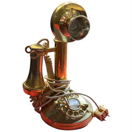 Vintage Candle Stick Rotary Telephone