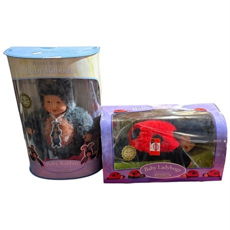 2 Anne Geddies, Rabbit & Lady Bug