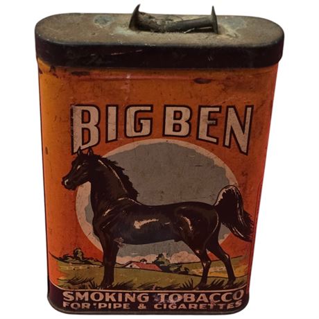Vintage Big Ben Smoking Tobacco Pocket Tin
