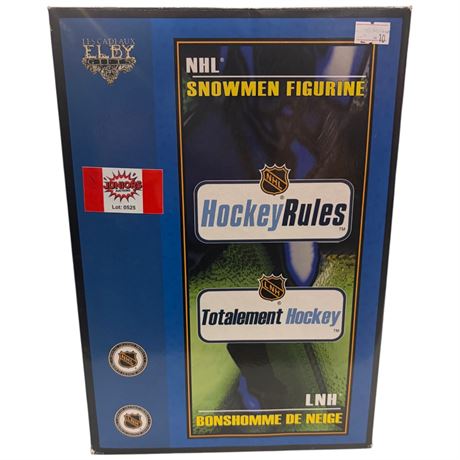 Nhl Snowman Figurine, In Original Box