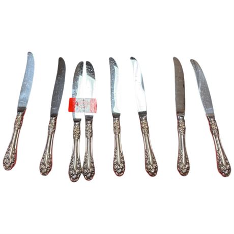 8 Sterling Silver Handled Butter Knives
