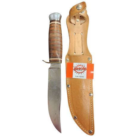 Rich A. Harder Knife In Leather Sheath