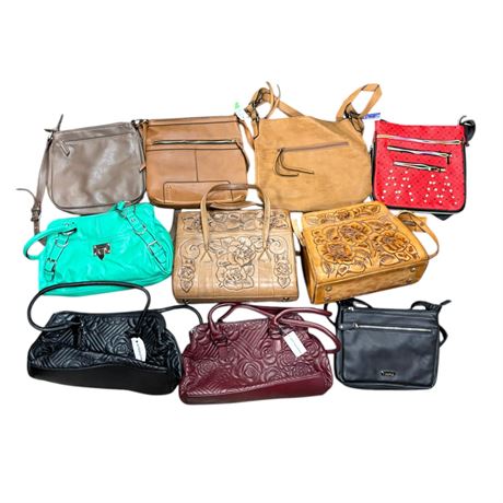 10 Assorted Purses