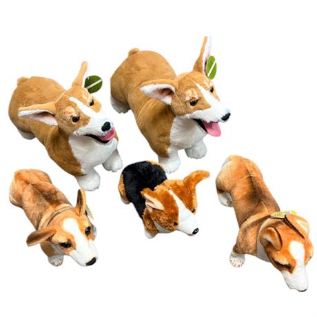 Assorted Corgi Plushies