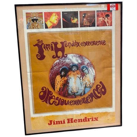 Vintage Framed The Jimi Hendrix Experience Poster