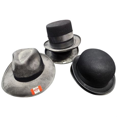4 Vintage Hats