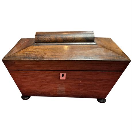 Victorian Rosewood Tea Caddy
