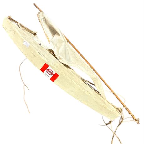 Vintage Wooden Model Sail Boat