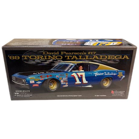Autographed 1:24 Die Cast David Pearsons #17 '69 Torino Talladega
