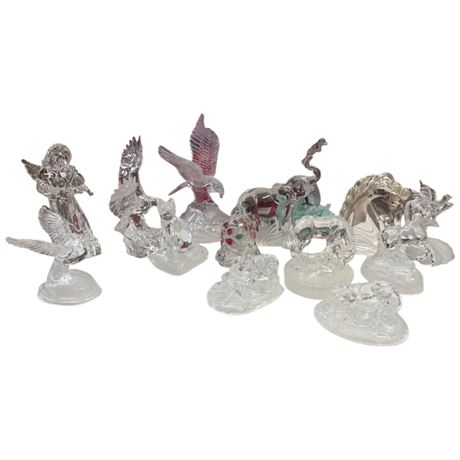 Large Assortment Of Art Glass Figurines